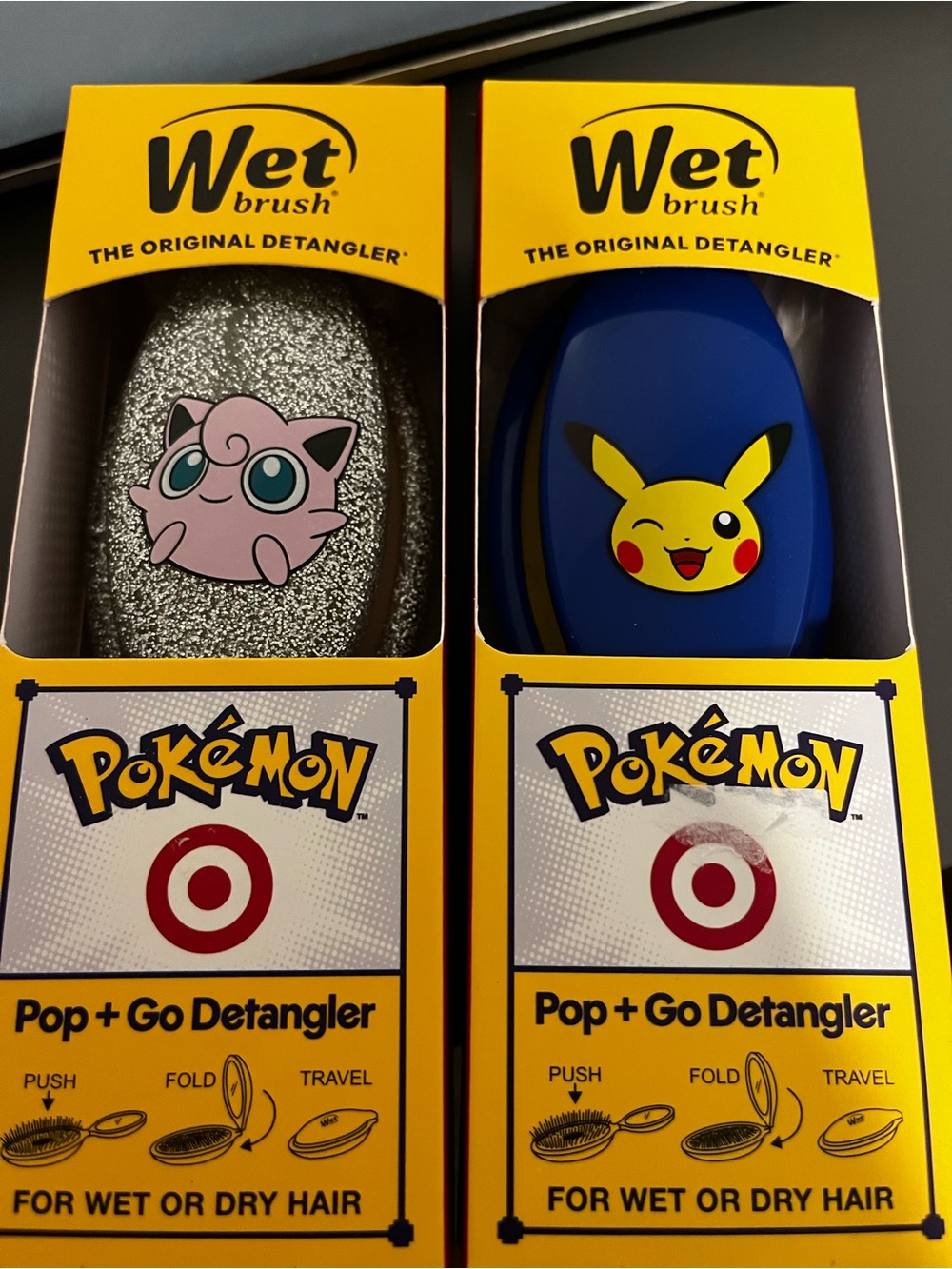 Pokémon Pop + Go Detangler hairbrush